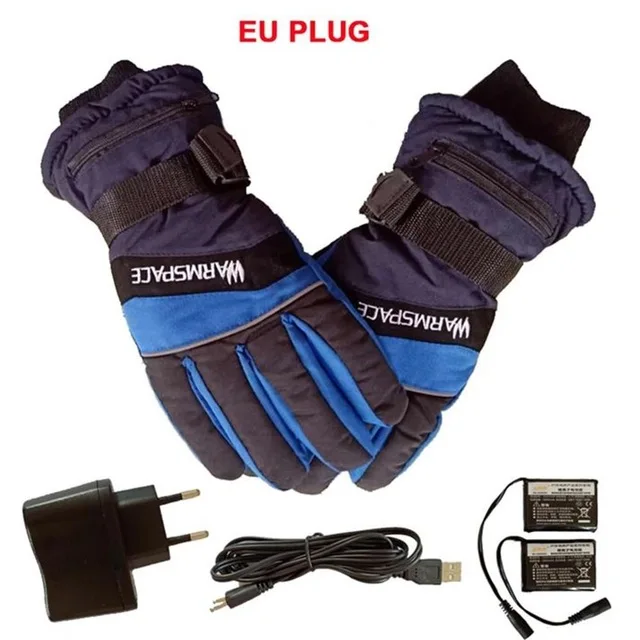 Зимние теплые перчатки для мужчин и женщин с зарядкой от USB подогревом 3 7 в