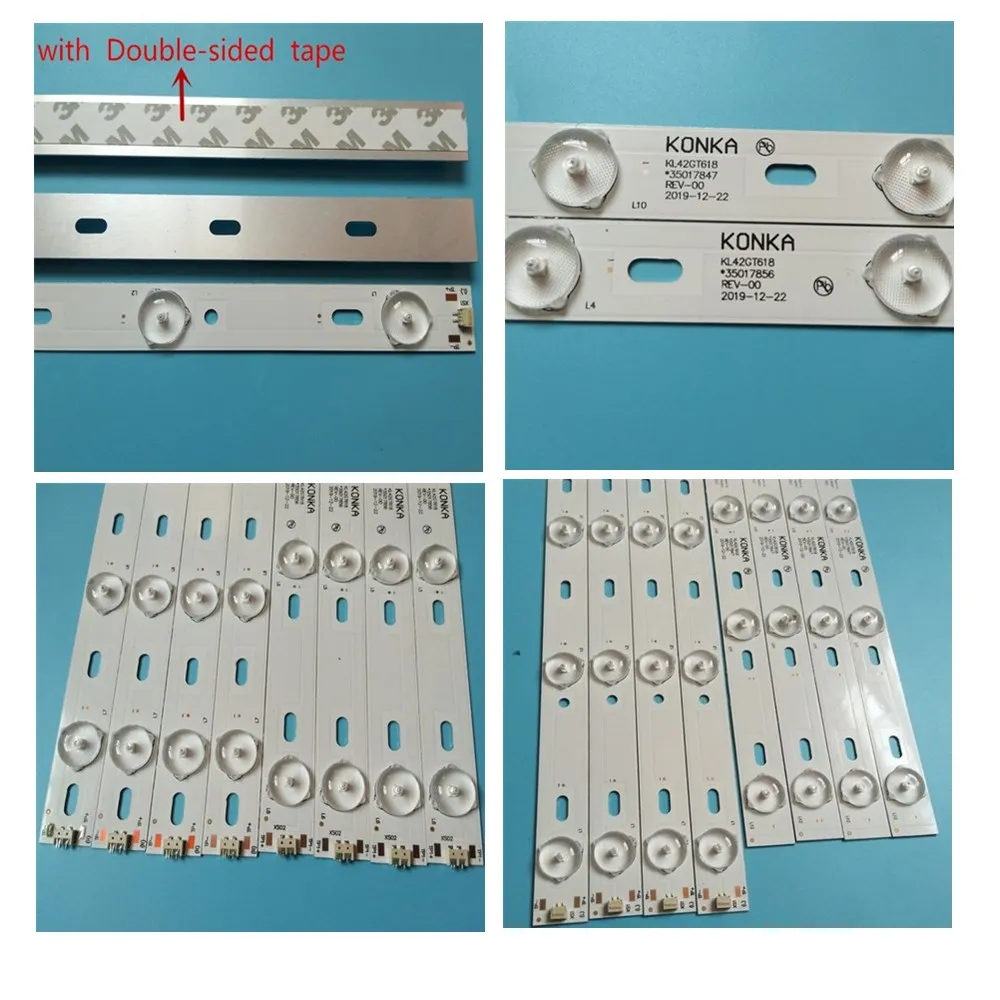 1 Набор = 8 светодиодный т. светодиодных ламп для подсветки 6 + KL42GT618 35017856 35017847rev 00