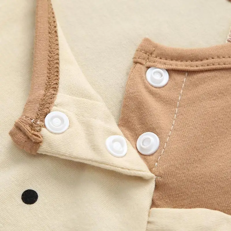 

Autumn Short Sleeve Boys Girls Rompers Cotton Newborn Baby Animal Jumpsuits