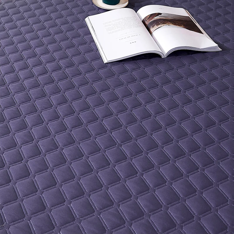 Новый водонепроницаемый наматрасник однотонный на молнии с шести сторон