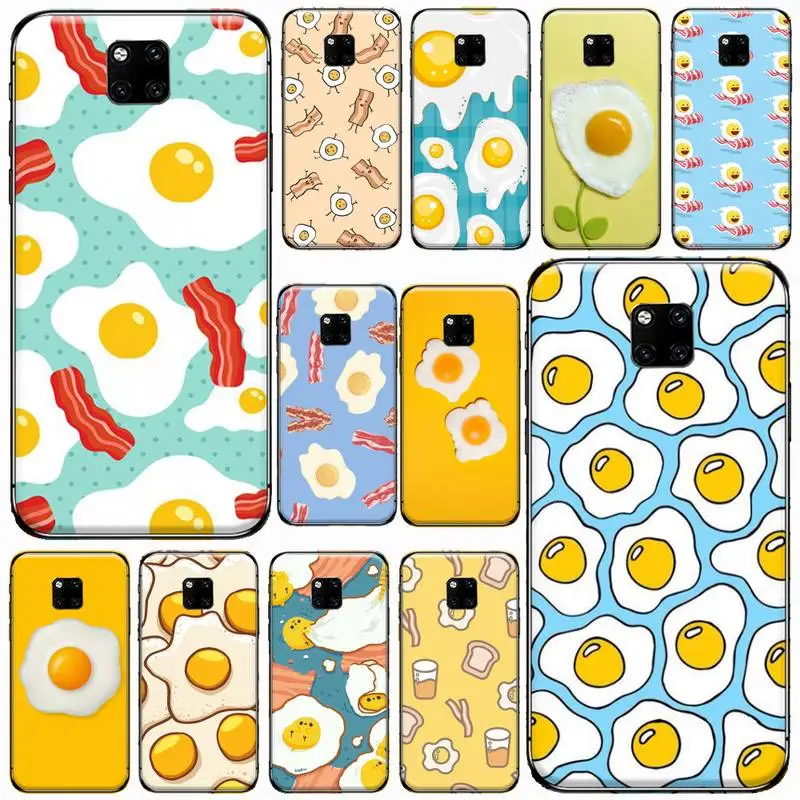 

Funny Egg Styles food Phone Case For Huawei Mate 9 10 20 Pro lite 20x nova 3e P10 plus P20 Pro Honor10 lite