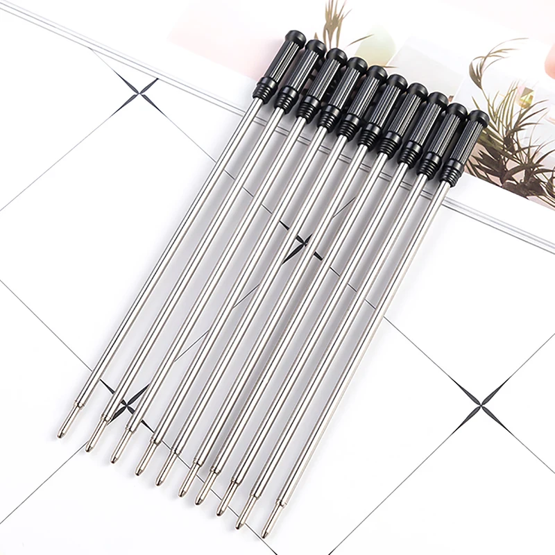 

11.5cm Large Diamond Metal Pen Refill Student Stationery Ballpoint Pen Refill Small Crown Pen Refills Office School Supplies