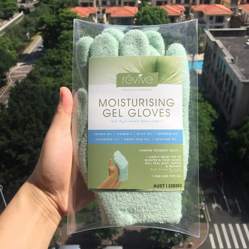 Австралия Revive увлажняющие перчатки с гелем лавандовым маслом уход за руками