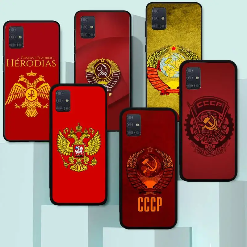 

Coat Of Arms Russian CCCP Flag Phone Case for Huawei Y7 Y9 Y6 Y5 Y8 8S 8P nova 3 4 5 6 7 pro 2018 2019 4g 5g se Fundas cover