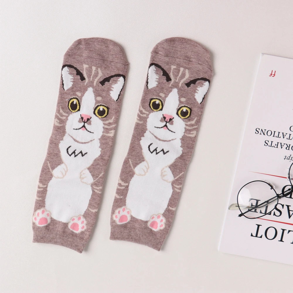 

10 Pairs/Lot Fashion Women Socks Ladies Comfortable Soft Cotton Casual Socks Girls Cute Animal Funny Socks Mid Stockings Mujer