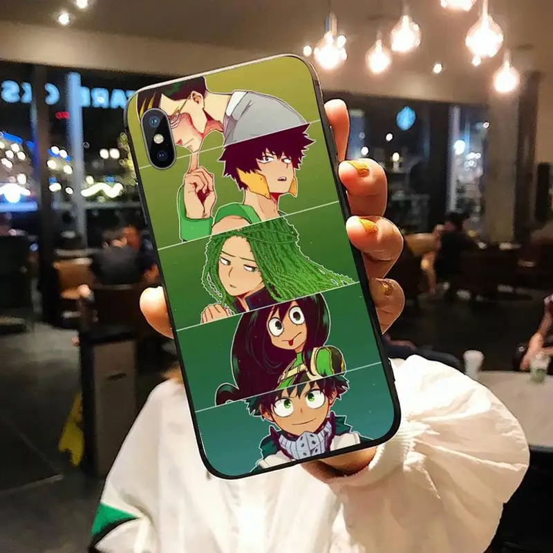 

My hero of the Academy Anime manga high quality Phone Case funda for iPhone 11 12 pro XS MAX 8 7 6 6S Plus X 5S SE 2020 XR