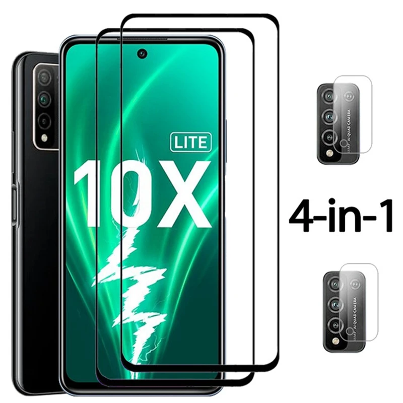 2 шт для передней панели + камера стекло Huawei Honor 10X lite защитное на honor10x 10 x 9x 8x DNN LX9
