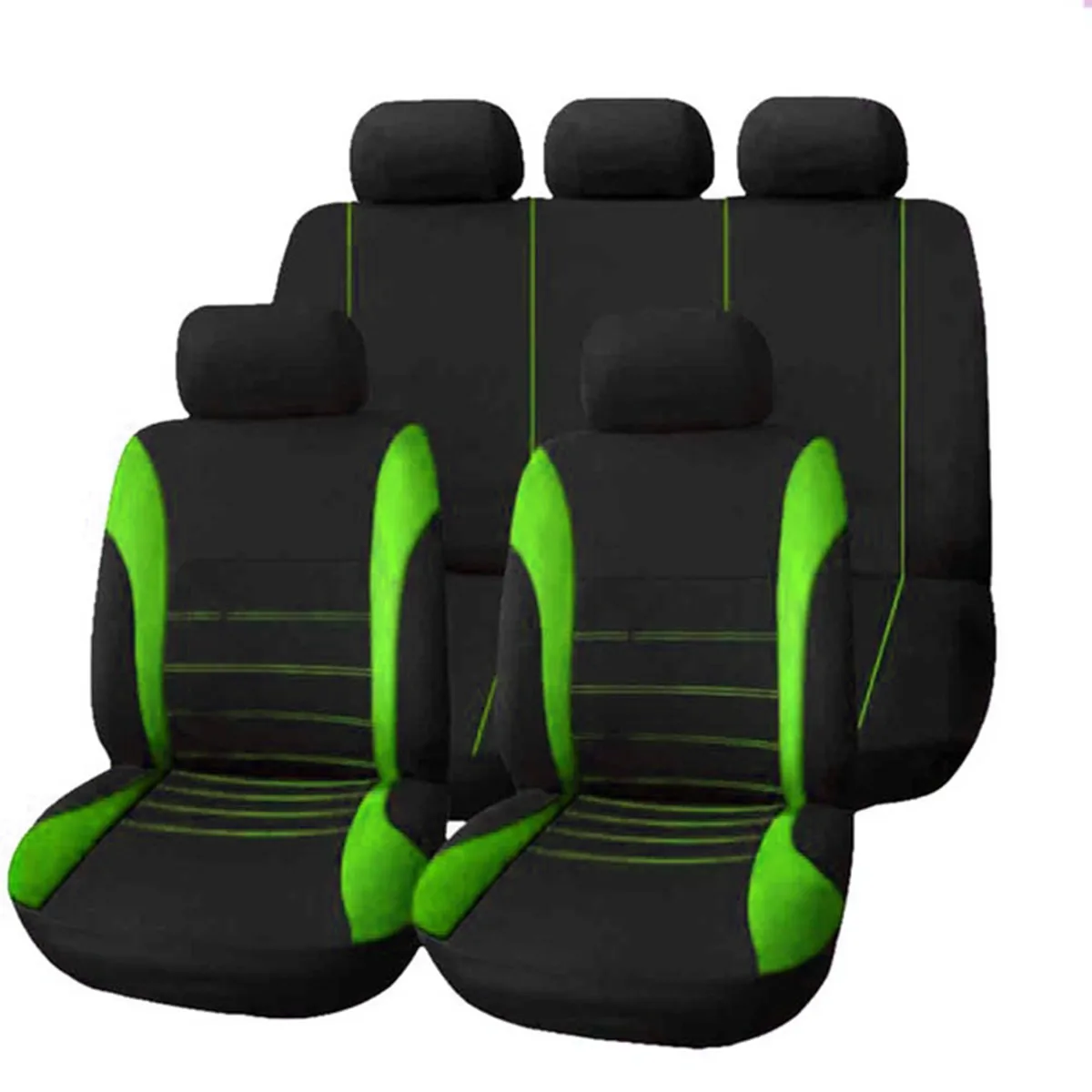 9PCS/Set Car Seat Cover For Auto Interior Decoration Universal Cushion With Line Beautiful Accessories | Автомобили и мотоциклы