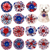 3050pcs american independence days dog cat bowties collars 4th of july holiday puppy small dog bow tie pet grooming supplies