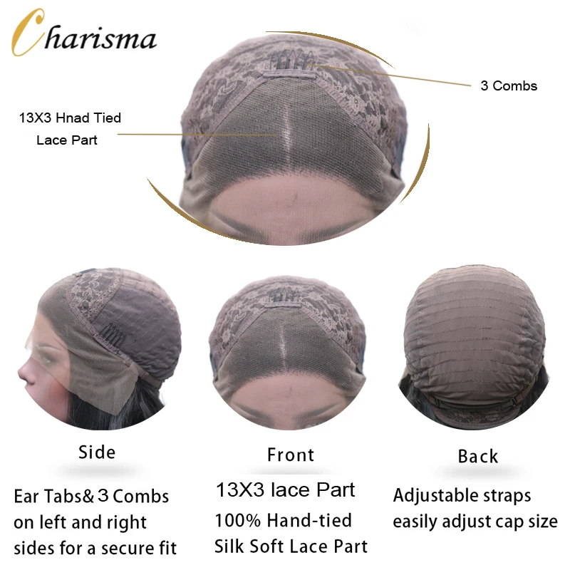 

Charisma Synthetic Lace Front Wig Long Body Wave Hair Ombre Blonde Wig for Women Black Roots Synthetic Wigs Cosplay Wigs