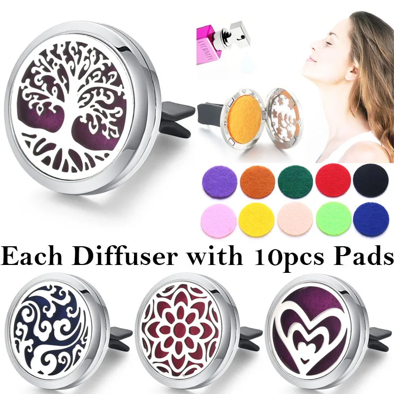 Новый автомобильный Ароматерапевтический диффузор медальоны подвески для