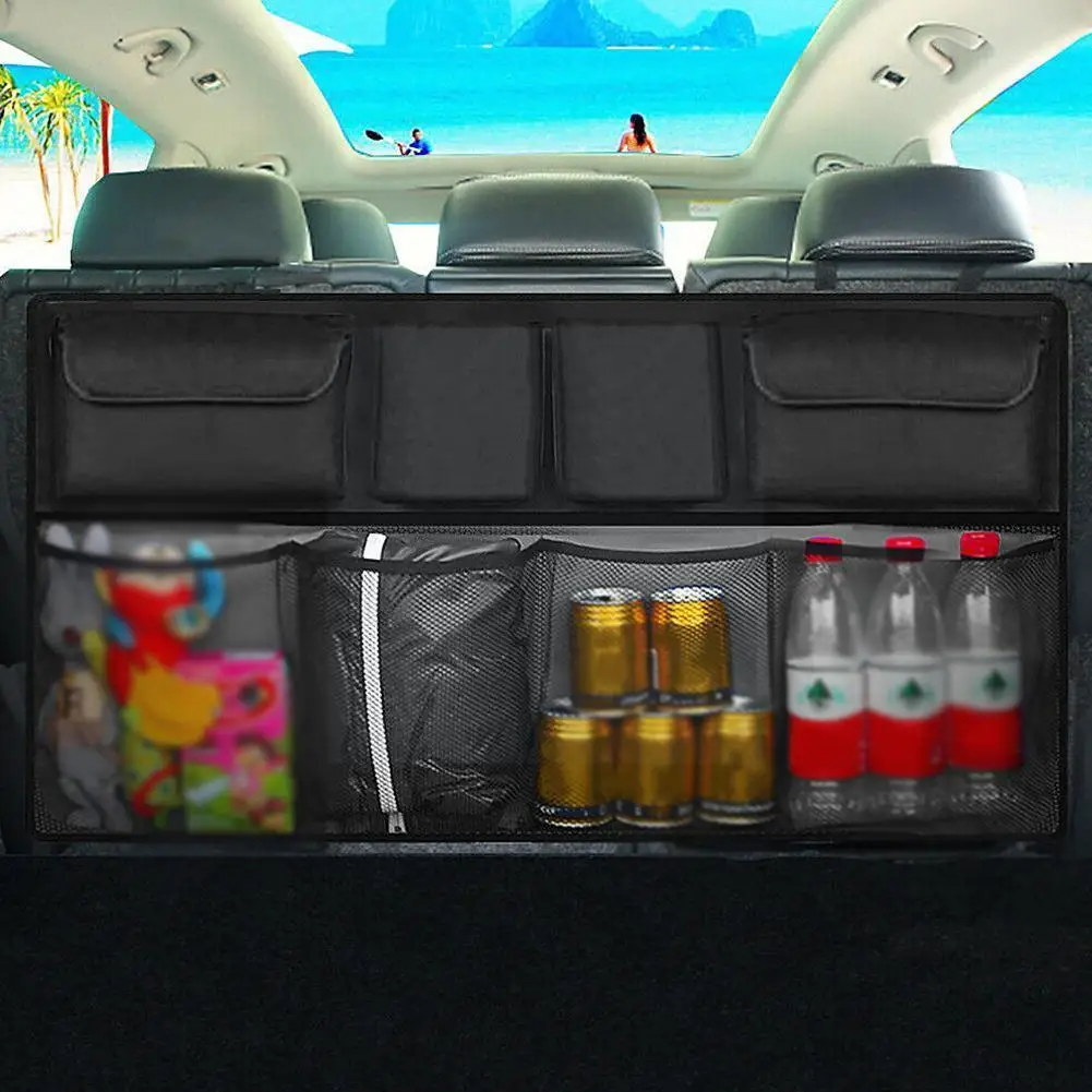 

Multifunctional Car Trunk Organizer Hanging Suv Large Adjustable Capacity Back Bag Back Cloth Storage Foldable Oxf R4f8