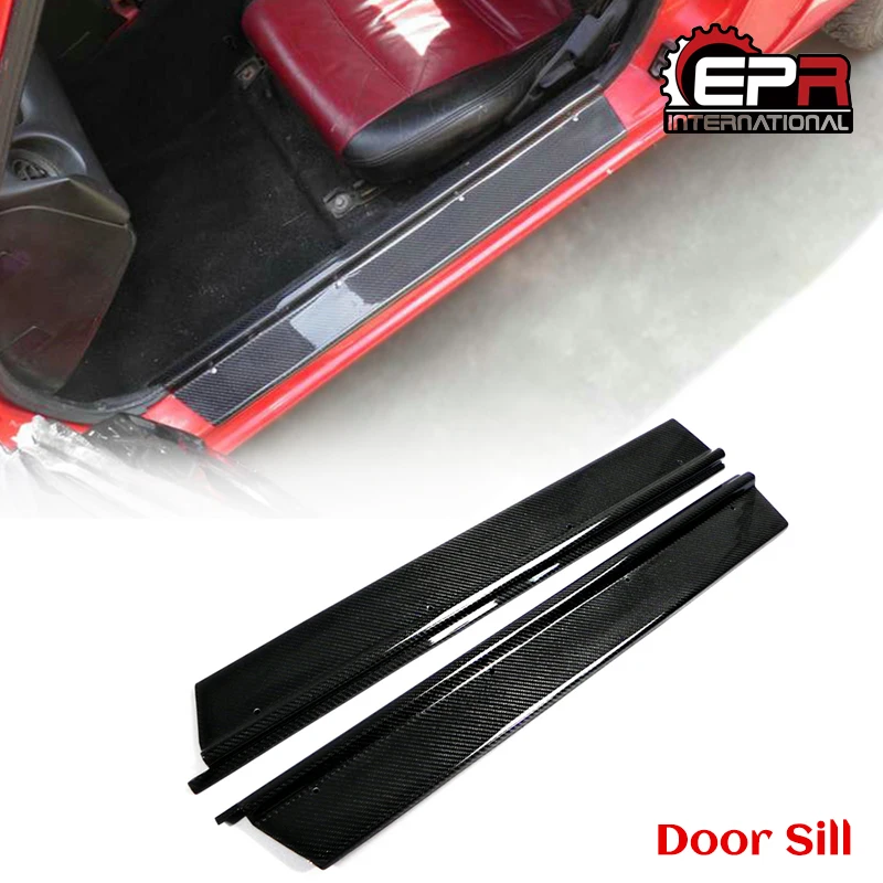 

For Mazda MX5 NA MK1 Miata Carbon Fiber Side Door Sill Panel Glossy Finish Exterior Parts Car Accessories Body kit