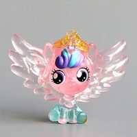rainbow horse cute ponis g4 crystal empire translucent baby flurry heart family moments
