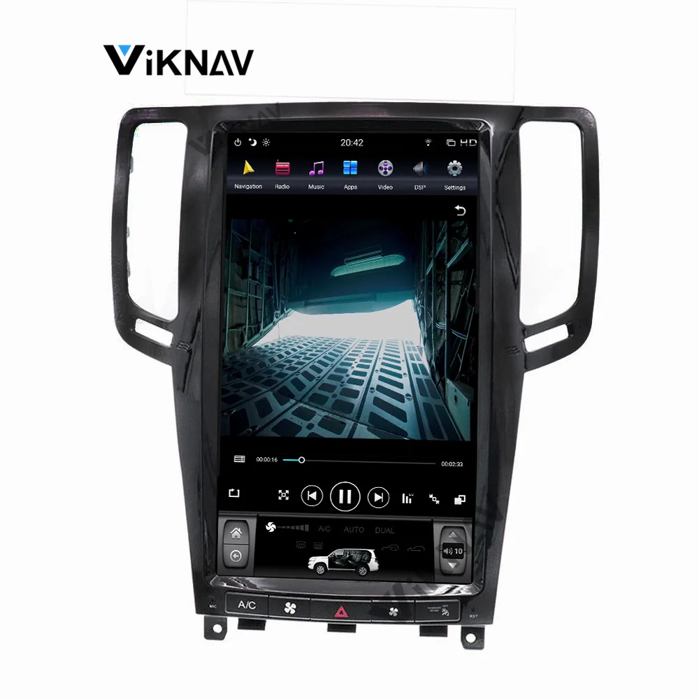 Автомобильный GPS навигатор на платформе Android с вертикальным экраном 13 6 дюйма для