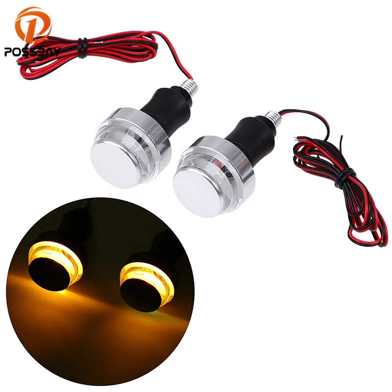 Винтажный светодиодный индикатор POSSBAY 7/8 дюйма из сплава с ручкой для мотоцикла