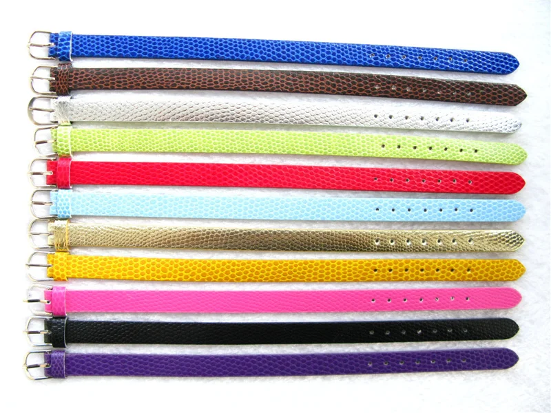 10 мм Ширина змеиной кожи браслет браслеты 11 Цвета обувь из искусственной с