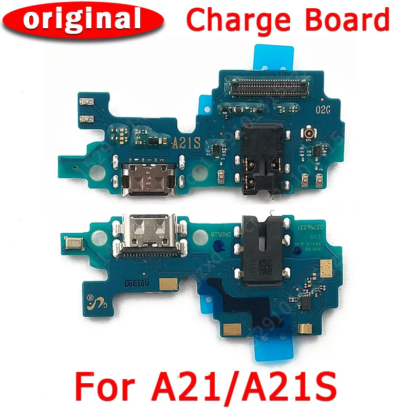Оригинальный зарядный порт для Samsung Galaxy A21 USB плата зарядки A21S PCB док разъем гибкий