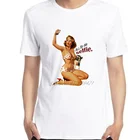 Повседневные мужские футболки Pin Up Girl с принтом Сэйлор пивная бомба Cowgirl с коротким рукавом хип-хоп футболки Топы Harajuku уличная одежда мужская одежда