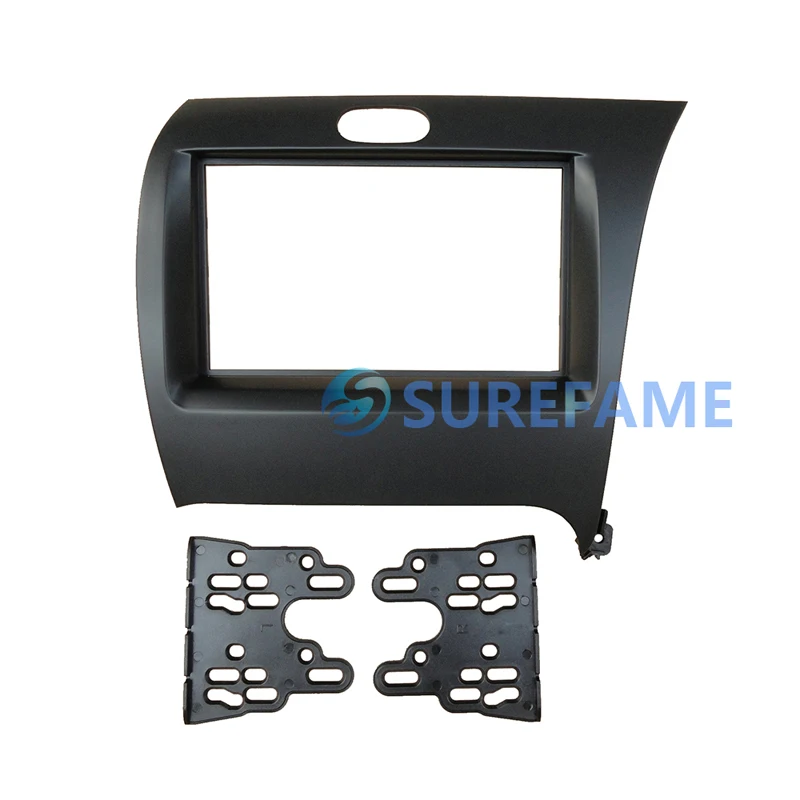 Двойная Din Автомобильная DVD панель для KIA Cerato Forte 2013 + K3 2012 Fascia Dash Trim Kit Facia аудио