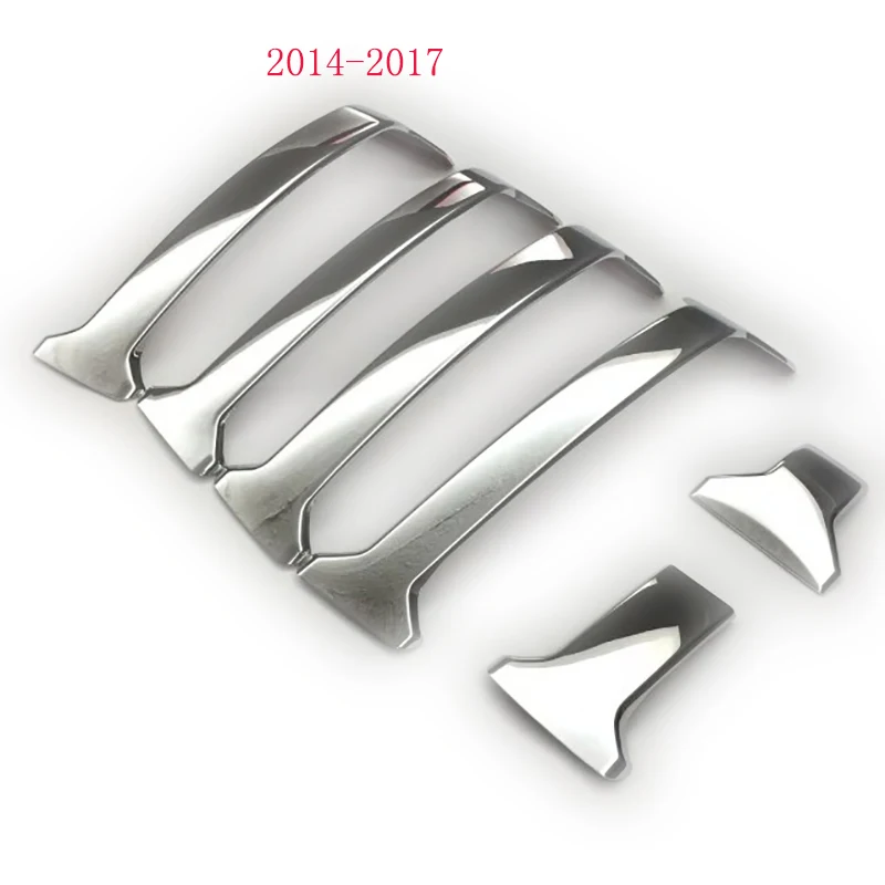 Для Toyota Land Cruiser 150 Prado 2010-2017Chrome передняя сетчатая накладка на бампер вставка