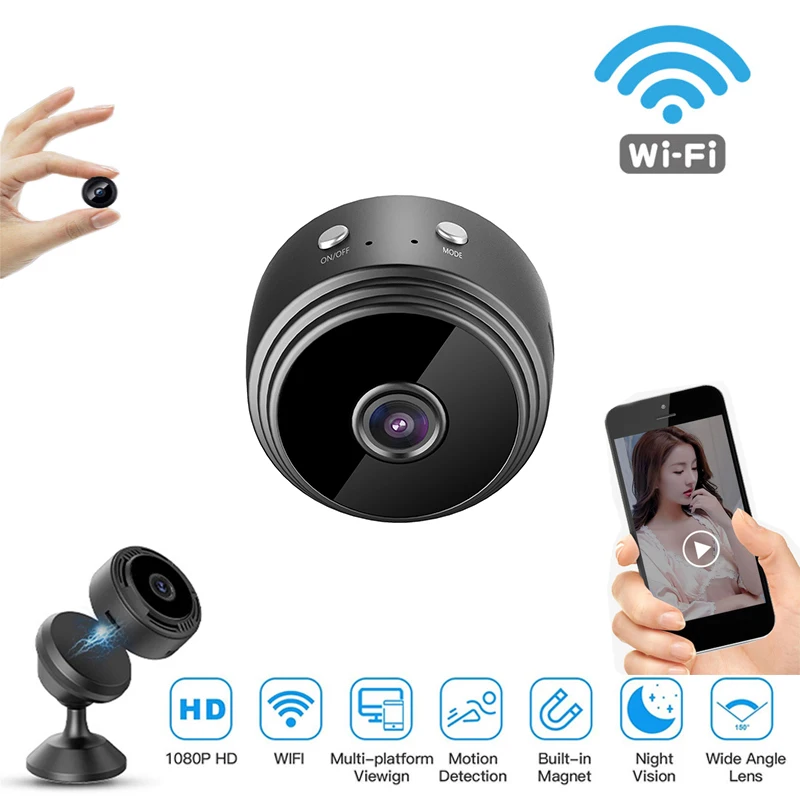 

A9 Wifi Mini Camera With Battery 1080P Night Vision Motion Detection Wireless IP Camera Home Security Webcam Mini Camcorders