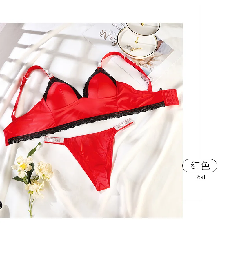 

Rhinestone letter bra set gather sexy corset top glossy breathable underwear ladies hot beads leopard print briefs sets