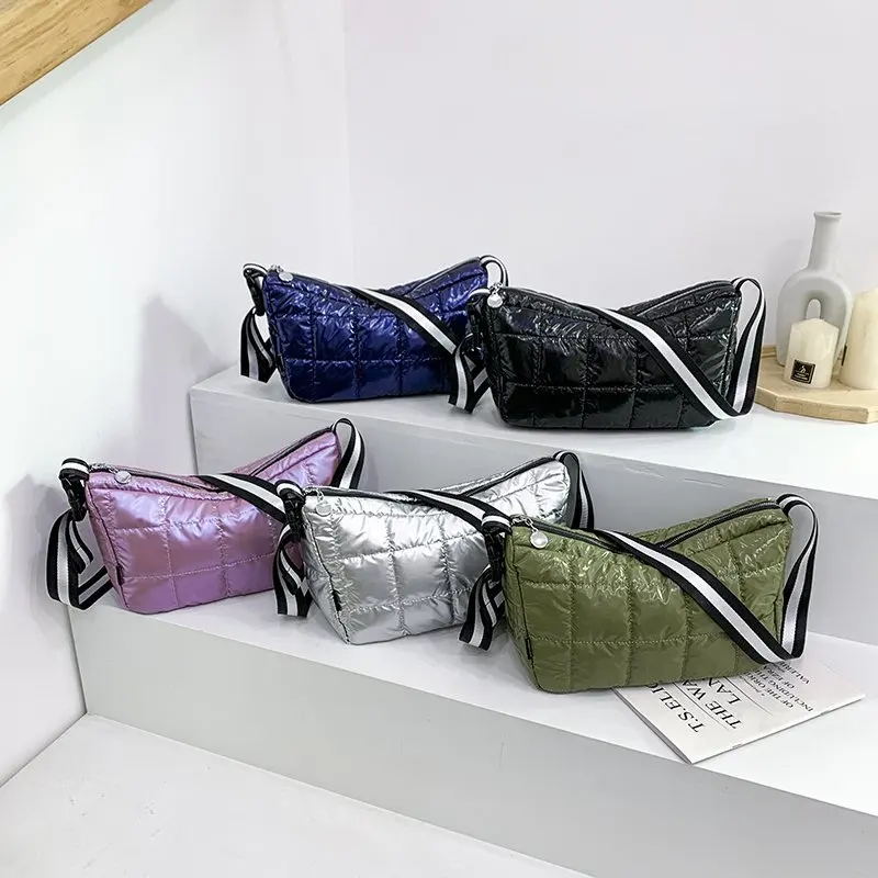 Сумки через плечо для женщин, хлопковые сумки, роскошная зимняя сумка для женщин, 2021 дизайнерская женская сумка-мессенджер, сумки на плечо от AliExpress WW