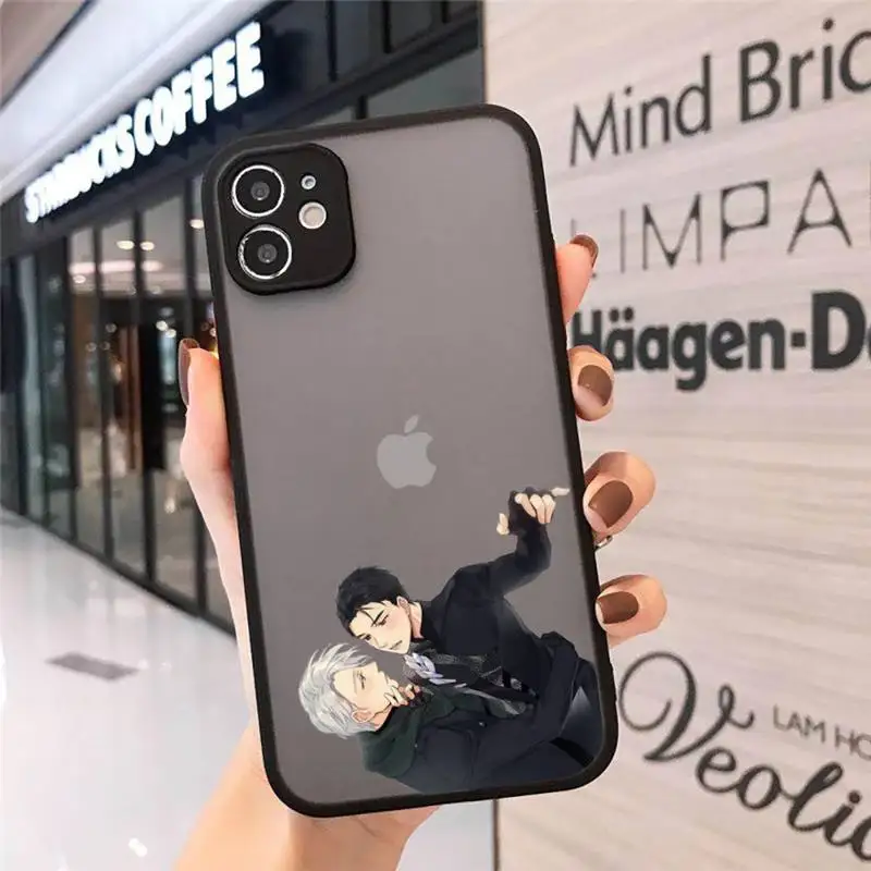

Japan anime yuri on ice Phone Cases matte transparent For iphone 7 8 11 12 plus mini x xs xr pro max cover