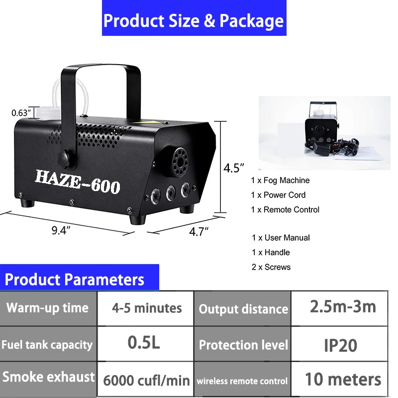 Comprar máquina de niebla 500w