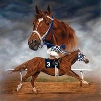 5d diy diamond painting full squareround drill horse racing 3d rhinestone embroidery cross stitch gift home