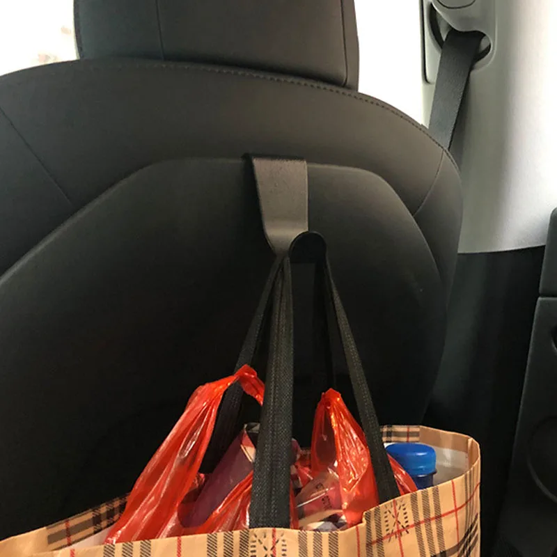 

For Tesla Model X S Y 3 2021 Car Seat Back Hook Portable Hanger Holder Storage for Car Bag Purse Cloth Decoration Dropship