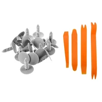 20pcs car trim clips rivet fastener 6mm hole 26mm head with door removal pry open trim panel clip lights radio audio