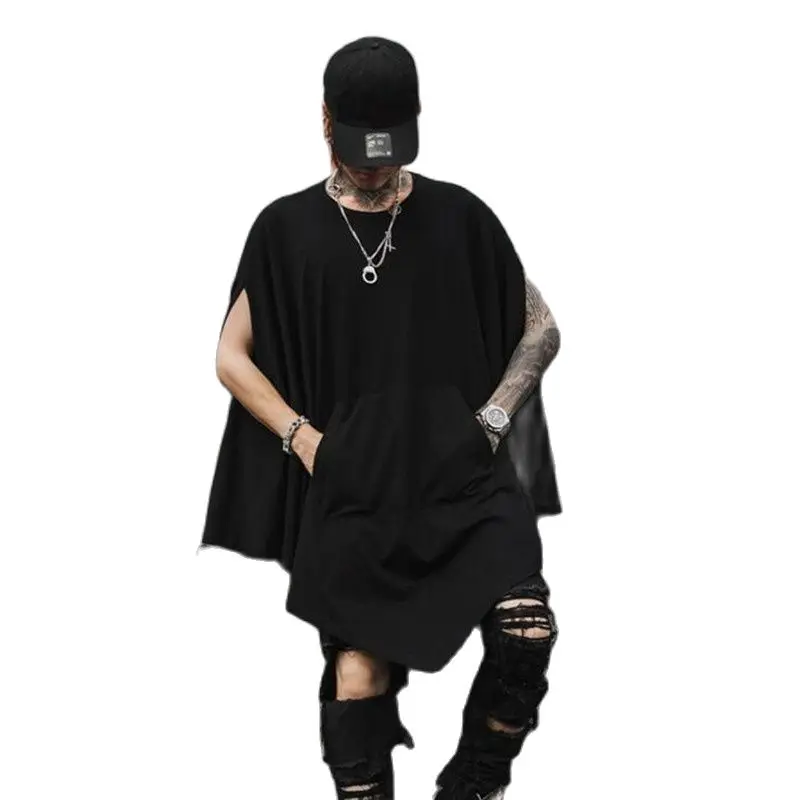 Длинная футболка большого размера для ночного клуба диджея певицы панк рок