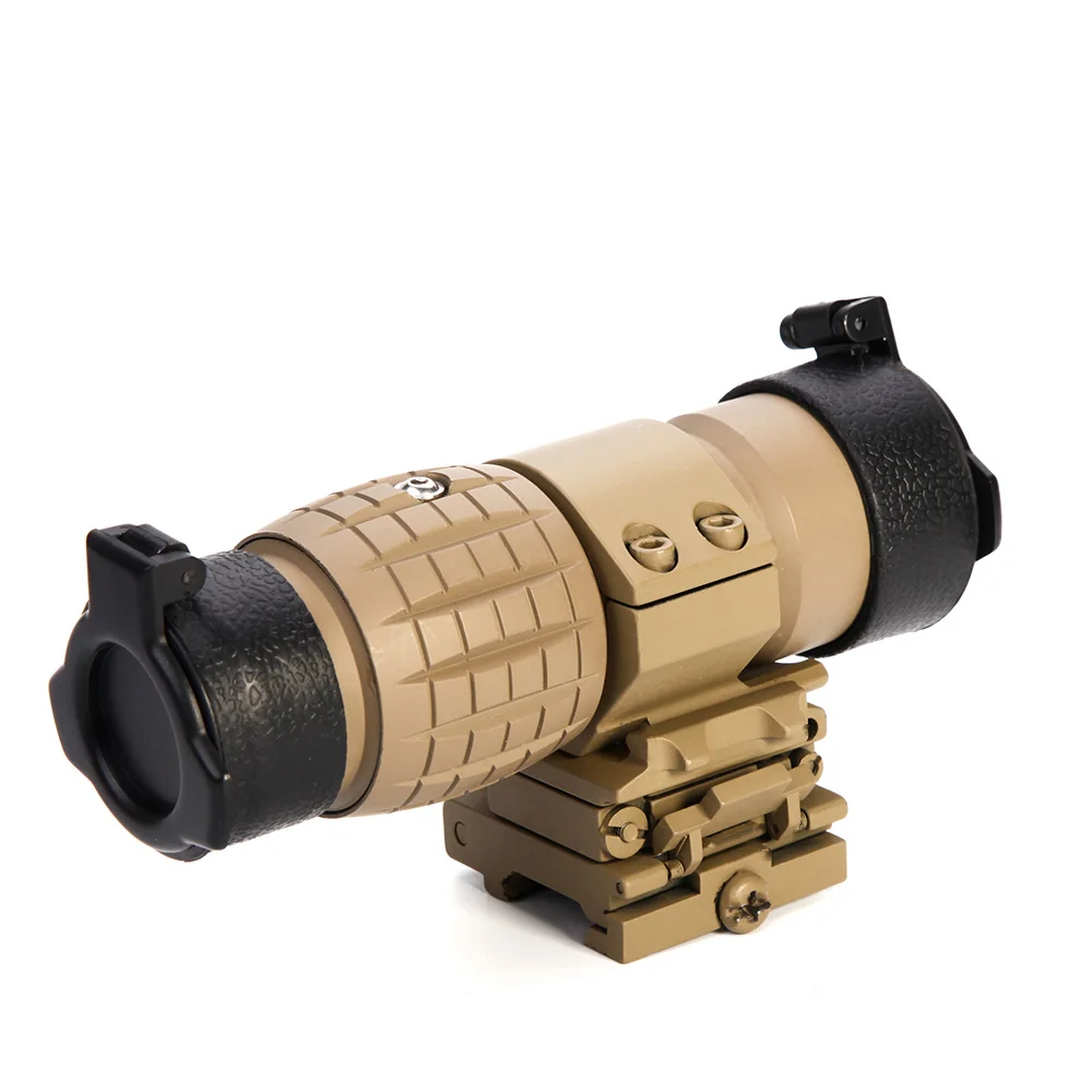 

3X Magnifier Pineapple Scope Telescope Sight with Quick Detach QD Mount for 20mm Picatinny Rail Fit Hunting Airsoft Rifle Gun