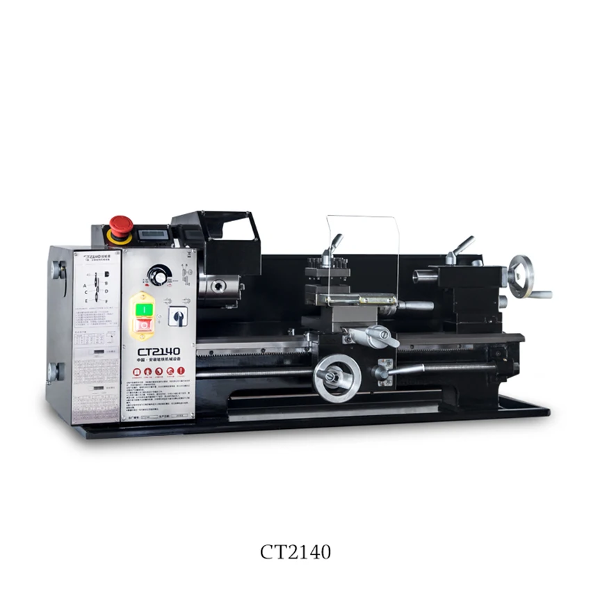 

CT2140 Mini Metal Rotating Bench Lathe 600W Motor 21mm Spindle Hole Lathe Machine 50-2500RPM Metalworking Benchtop Machine MT2