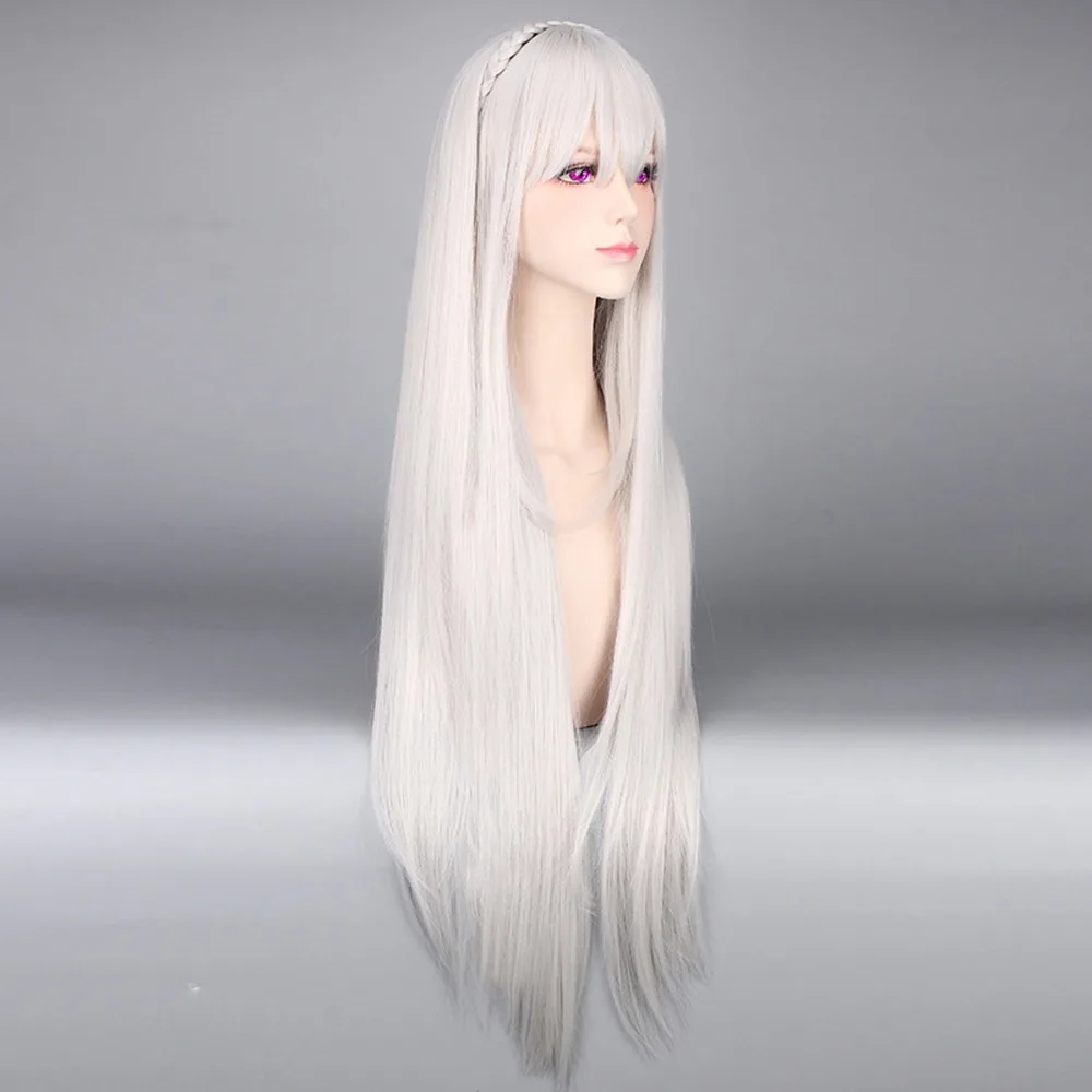 Re: Zero/Re: Zero Life в другом мире от Zero Female Emilia/Satella Косплей Костюм Любой размер на заказ с париком
