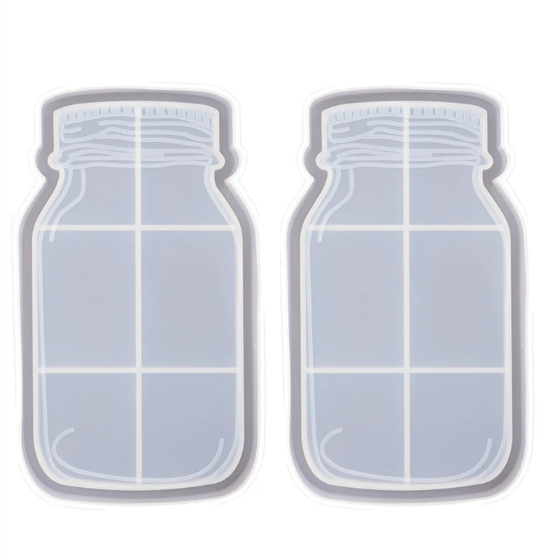 

HOT Resin Rolling Tray Molds,Bottle Shape Coaster Silicone Molds For Resin For Resin Casting,DIY Jewelry Holder,Home Decor