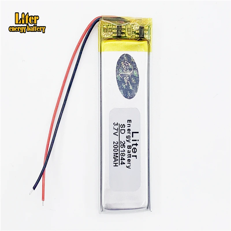 261844 3 7 в литий полимерные батареи 200 мАч MP3 MP4 MP5 маленькие игрушки GPS