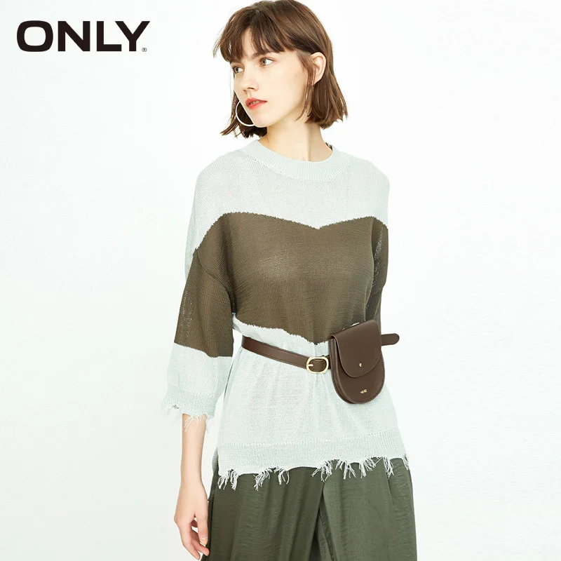 ONLY Loose Fit 3/4 Sleeves Pullover Knit Sweater Women | 118324509 Женская одежда