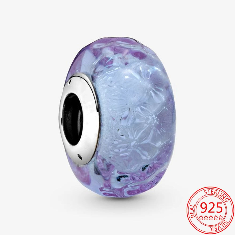 Новинка 2020 подвески из искусственного серебра в форме волны синей лаванды