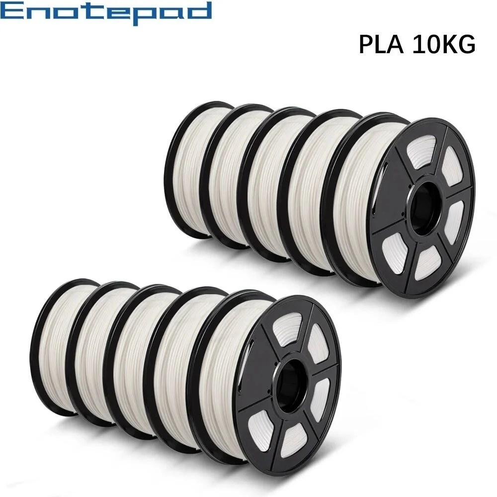 

PLA 3D Printer Filament 10rolls 1kg/2.2lbs 1.75MM High Strength And Strong Rigidity Low Shrinkage Material For Printing Artwork