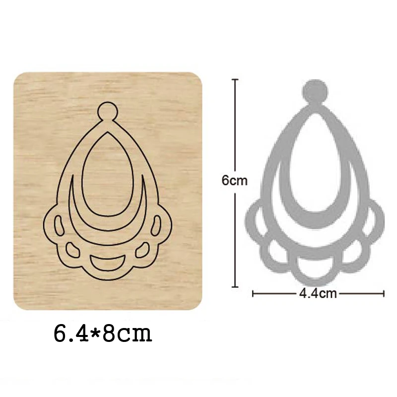 

Luxurious Earring Eardrop Wooden Mold Wood Dies For DIY Leather Cloth Paper Craft Fit Common Die Cutting Machines on the Market