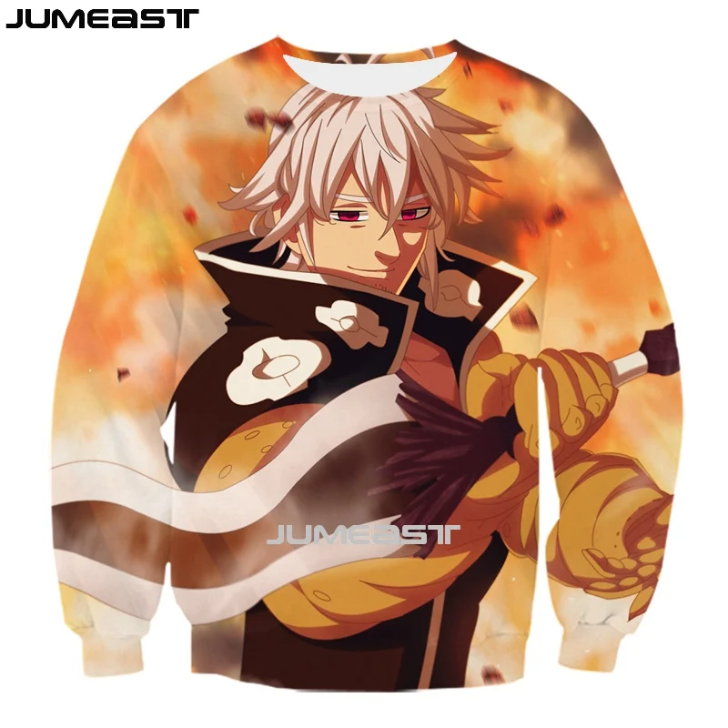 

Jumeast, мужская и женская толстовка, Мультяшные аниме, семи смертных грехов, большой размер, модель футболка с длинным рукавом, весенний, Осенн...