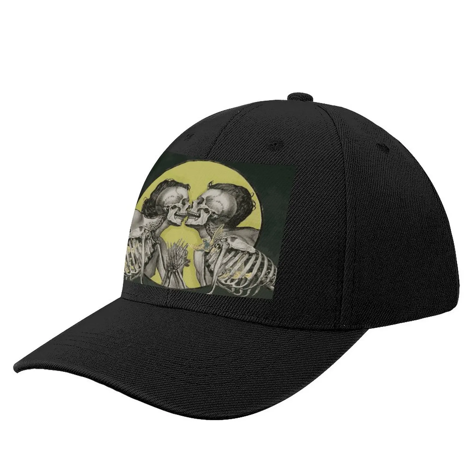 

Skeleton Baseball Cap Boy Polyester Print Baseball Hat Aesthetic Hippie Fashion Cap
