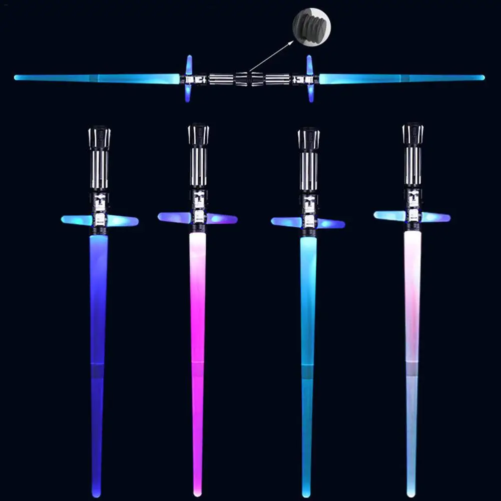 

1 шт. Блестящий крестообразный световой меч, палочка, мощный тяжелый дуэлированный светодиодный световой меч с блокировкой Foc, металлическа...