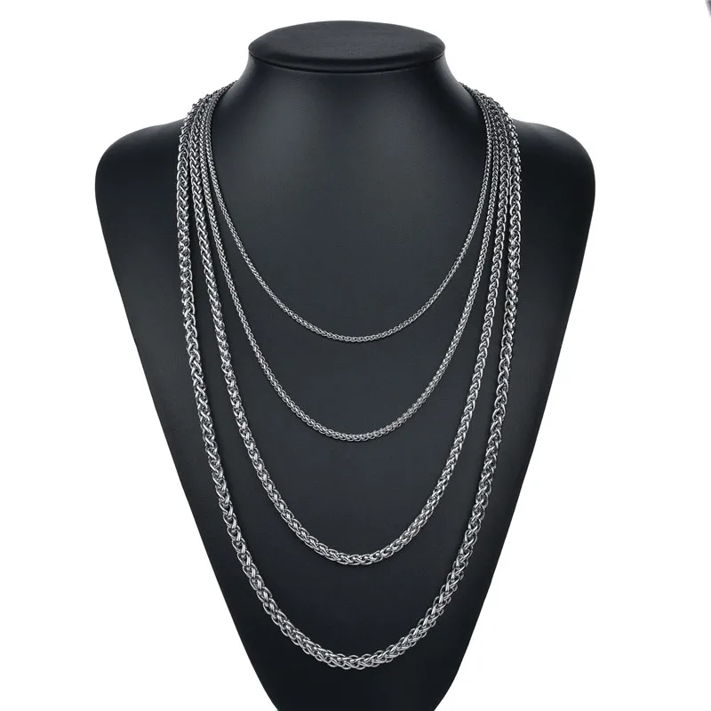 ZORCVENS Men's Stainless Steel Necklace Fashion Basket Chain Material Braided Titanium Women Jewelry Christmas Gifts | Украшения и