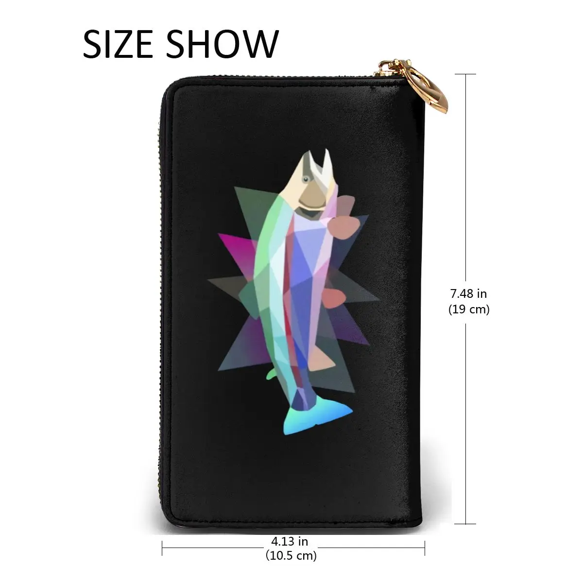 

Rainbow Trout Best Gifts Tee new men's and women's smart leather wallet credit card bank card bag. Long mobile wallet