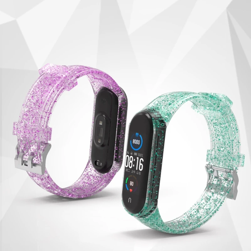 Ремешок силиконовый для фитнес браслета Mi Band 4 3 5|Смарт-аксессуары| |