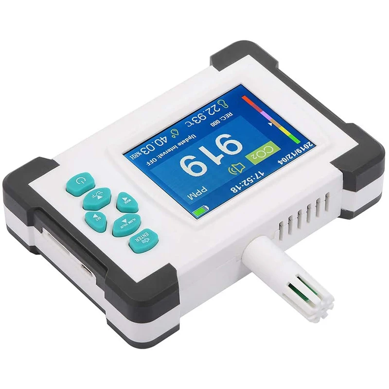 

Carbon Dioxide Detector CO2 Meter Tester Air Quality Detector with Storage Case Co2 Detector Co2 Sensor Monitor